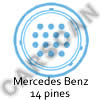 Conector de Diagn&oacute;stio Mercedes Benz 14 pines